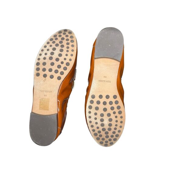 Tory Burch Ballet Loafer Bright Cuoio / Pearl Spongy- size 9 - Picture 3 of 8